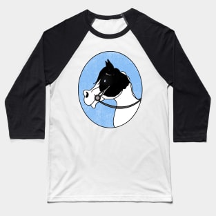 The Apollo - Black and White Paint Horse Baseball T-Shirt